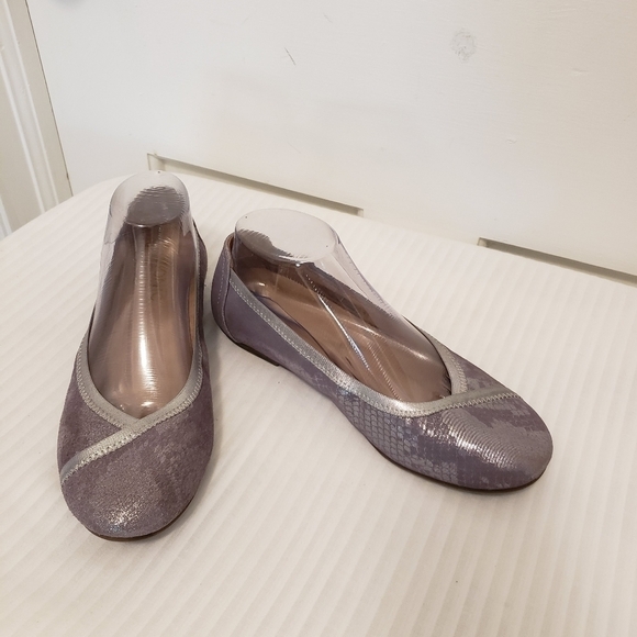Vionic Caroll Purple & Silver Ballet Style Flats size 7.5, comfy - Picture 1 of 11